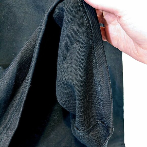 NWOT Black Long Sleeve Pullover Sweatshirt Top Size M - Picture 3 of 5